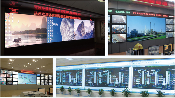 cob小間距l(xiāng)ed屏監(jiān)控室解決方案！