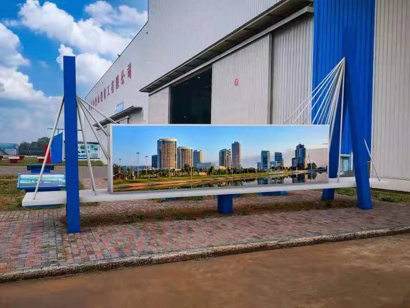 滬蘇通大橋制造商：中鐵山橋重工戶外P3全彩屏完美收工！